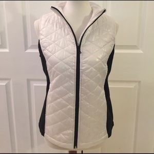 Quilted White Vest
